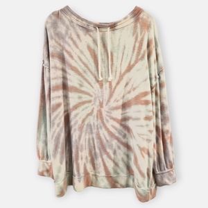 Free People Inside-Out Tunic Sweatshirt, Medium